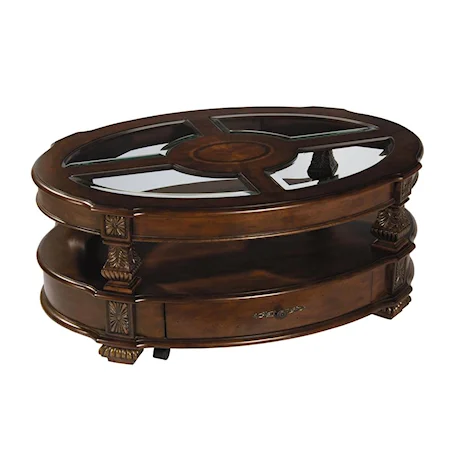 Traditional Oval Coffee Table